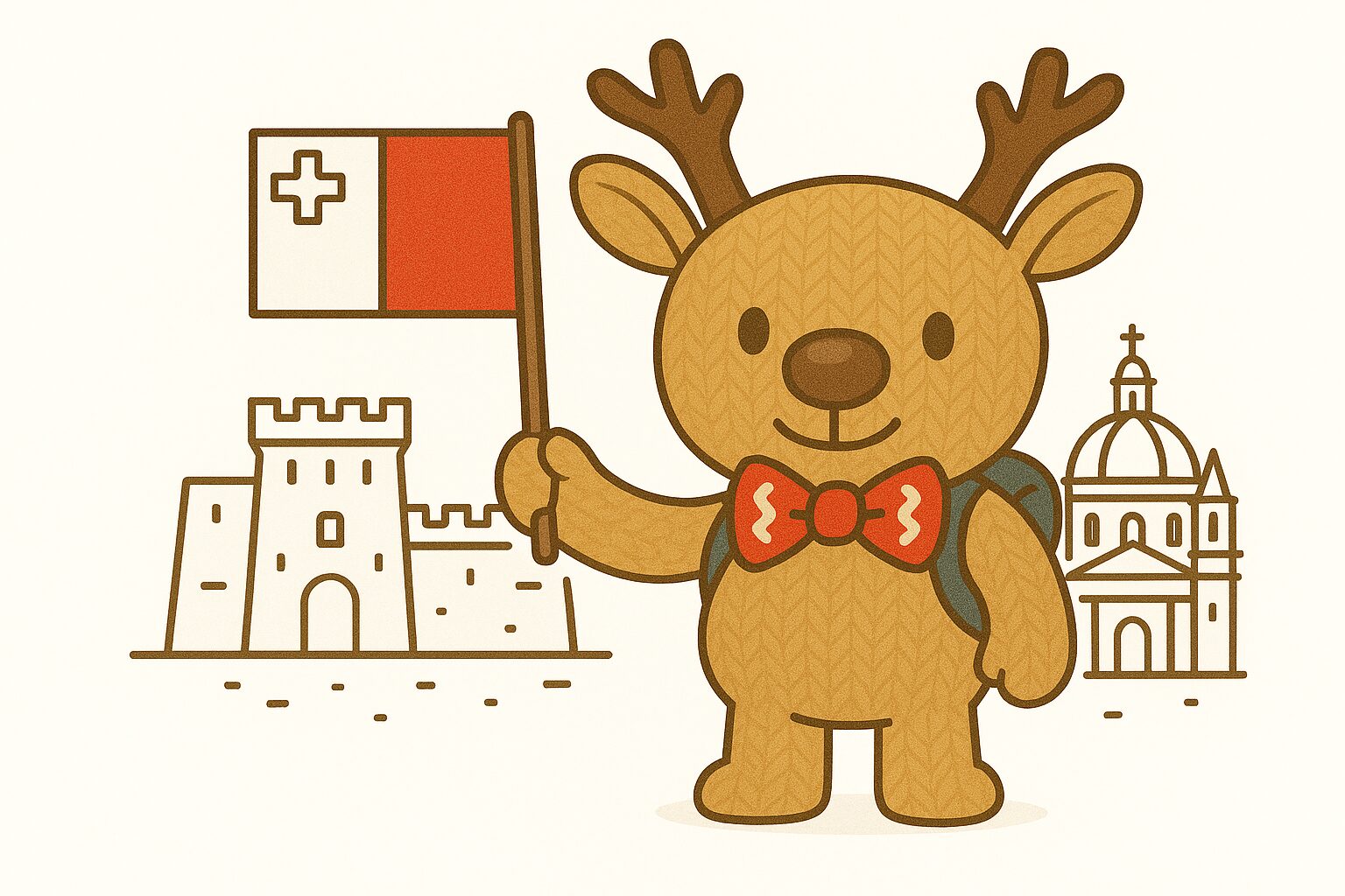 Rupert the reindeer in Malta: travel tips