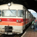 Regional train at Skopje Railway Station in North Macedonia