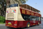 Open-top Big Bus Tours vehicle offering sightseeing tours of Dubai