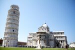 The Leaning Tower and Cathedral in the Piazza dei Miracoli, Pisa, Italy