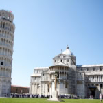 The Leaning Tower and Cathedral in the Piazza dei Miracoli, Pisa, Italy