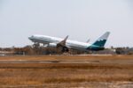 American Airlines aircraft taking off from runway during commercial passenger flight