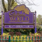 Cadbury World entrance sign Birmingham