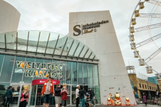 Chocolate Museum Cologne entrance building Germany