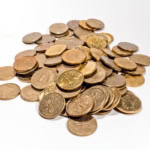 Old European coins from discontinued currencies