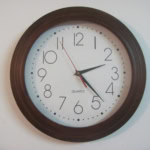 Wall clock showing time change concept for daylight saving time