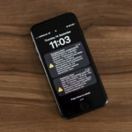 Smartphone displaying emergency alert notification used in European warning systems