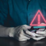 Emergency alert warning appearing on a smartphone screen