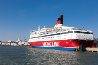 Viking Line ferry travelling between Tallinn and Helsinki