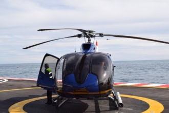 Helicopter transfer from Nice Airport to Monaco heliport