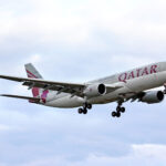 Qatar Airways Airbus A330 aircraft landing during an international flight
