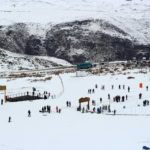 Ski resort in the Andes Mountains Chile