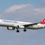 Turkish Airlines Airbus A321 aircraft in flight