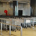 Local transport options near Aberdeen Airport including taxis and parking areas