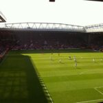 Anfield Stadium Liverpool interior football match