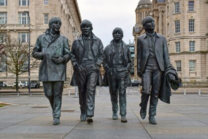 Beatles statue Liverpool waterfront