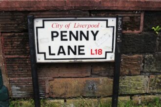 Penny Lane sign Liverpool Beatles location