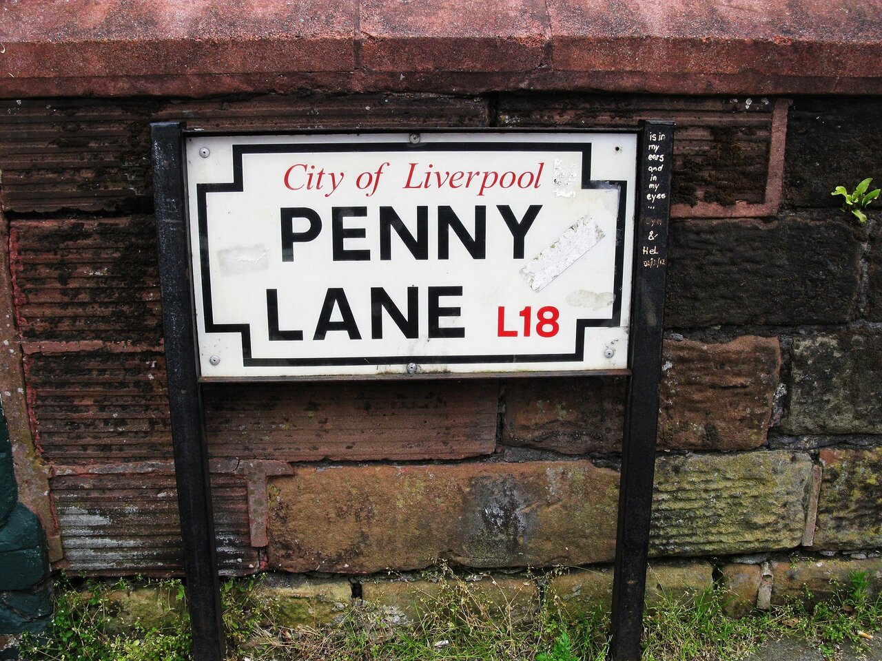 Penny Lane sign Liverpool Beatles location