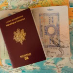 European Union passport and visa documents for ETIAS travel authorization