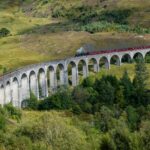 Glenfinnan Viaduct Scotland with Jacobite Steam Train Harry Potter bridge