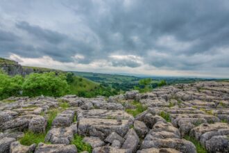 Malham Cove limestone pavement Harry Potter Deathly Hallows filming location Yorkshire