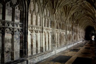 Gloucester Cathedral cloisters Harry Potter Hogwarts corridors filming location