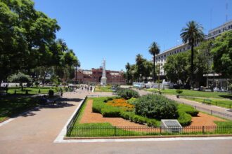 Plaza de Mayo and Casa Rosada Buenos Aires Argentina