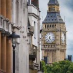 Big Ben clock tower and Houses of Parliament in London
