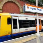 London Overground train at Crystal Palace station platform