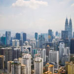Kuala Lumpur skyline with Petronas Towers Malaysia