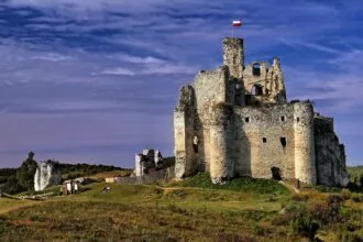 Mirów Castle ruins on the Eagles’ Nests Trail in Poland