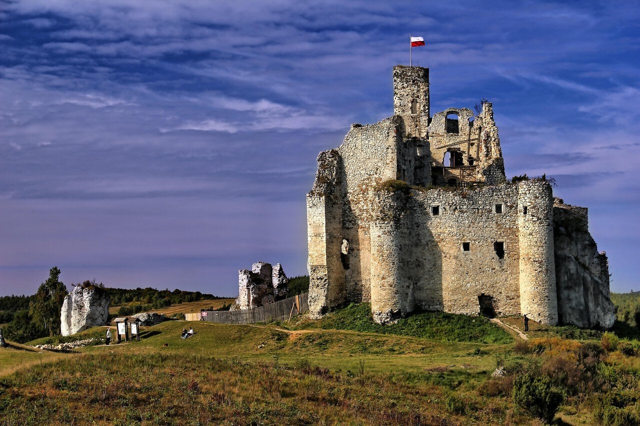 Mirów Castle ruins on the Eagles’ Nests Trail in Poland