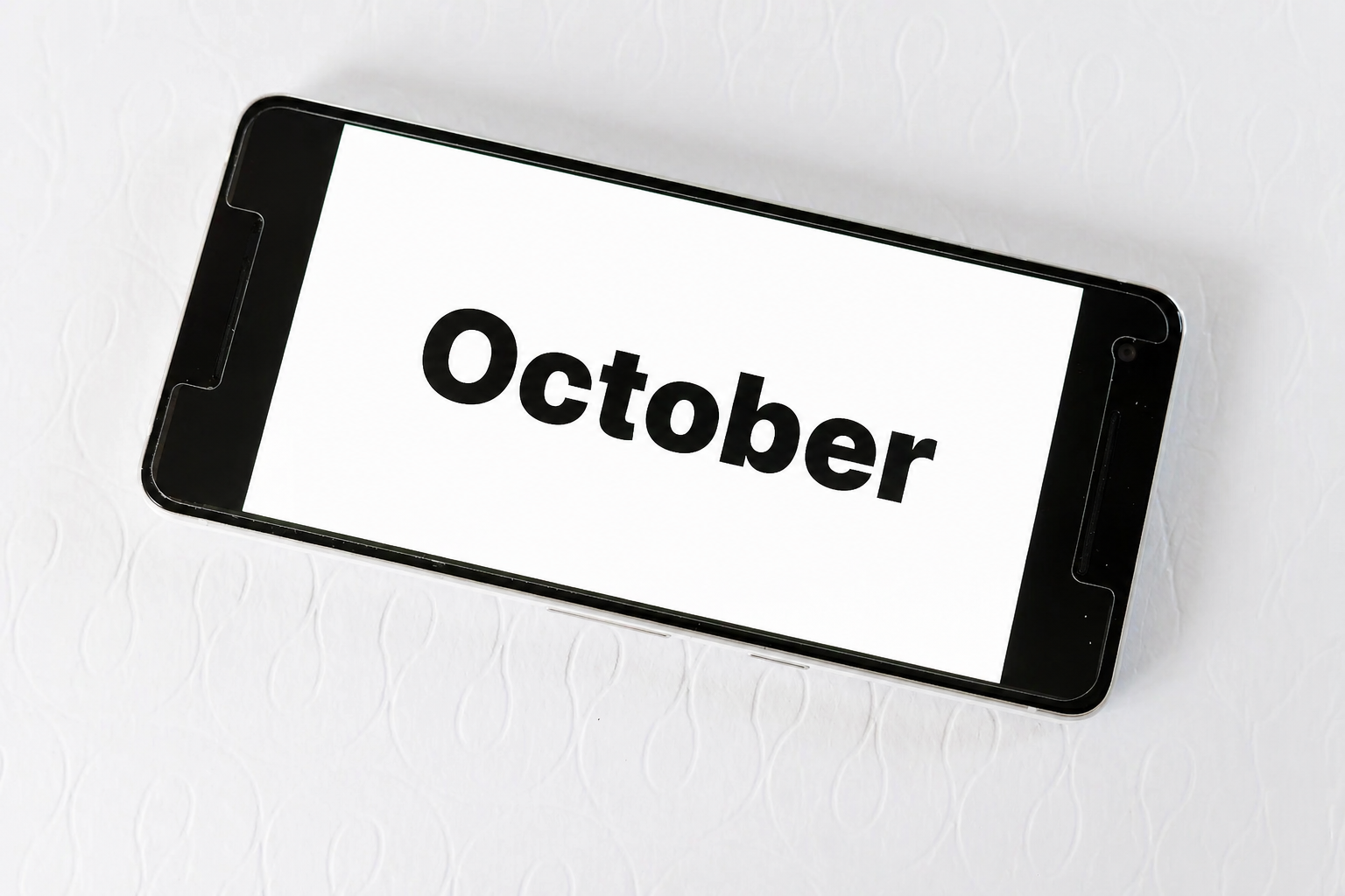 Best places to visit in October shown on smartphone screen