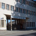 Oskar Schindler Factory Museum entrance in Kraków Poland