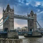 Tower Bridge in London seen on a Paris to London day trip by Eurostar