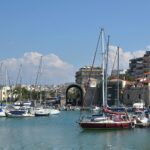 Heraklion harbour Crete Venetian port boats and marina Greece