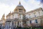 St Paul’s Cathedral London exterior showing the large dome and main entrance