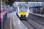 Thameslink train at Bedford railway station on the Midland Main Line