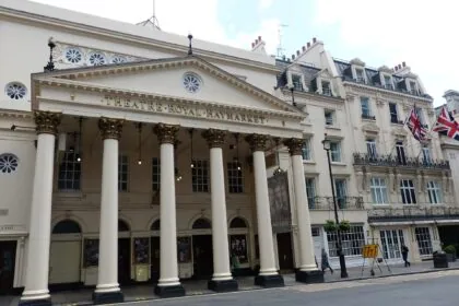 Theatre Royal Haymarket exterior in London West End