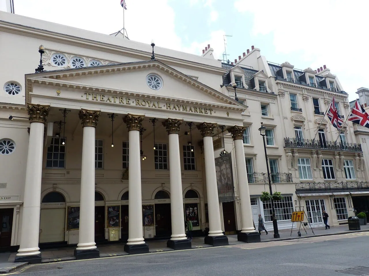 Theatre Royal Haymarket exterior in London West End