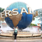 Universal Studios Singapore globe entrance Sentosa