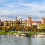 Wawel Castle Kraków viewed from the Vistula River