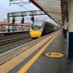 Avanti West Coast train at station on the West Coast Main Line UK