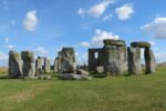 Stonehenge stone circle in Wiltshire countryside viewed on a day trip from Bath