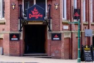 York Dungeon entrance on Clifford Street in York city centre