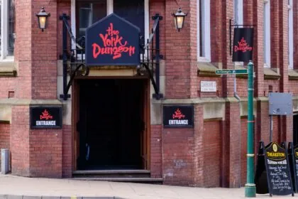 York Dungeon entrance on Clifford Street in York city centre