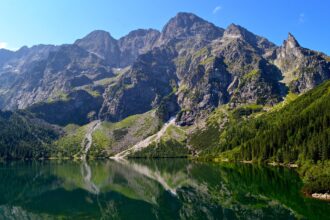 Tatra Mountains and Morskie Oko lake near Zakopane Poland