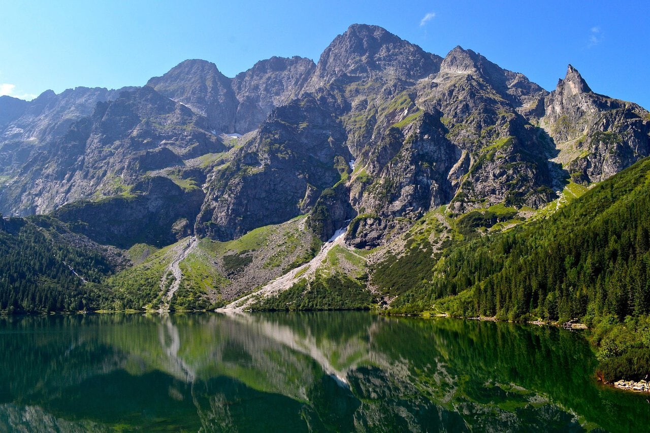 Tatra Mountains and Morskie Oko lake near Zakopane Poland