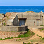 German WWII bunker overlooking the coastline in the Channel Islands
