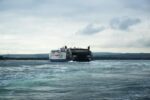 Condor Ferries vessel travelling across the English Channel toward the Channel Islands
